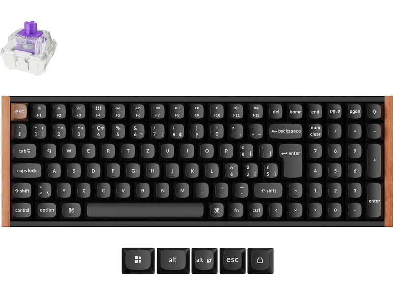 Keychron K4 HE Trådlöst Gamingtangentbord (svart) Gamingkeyboard