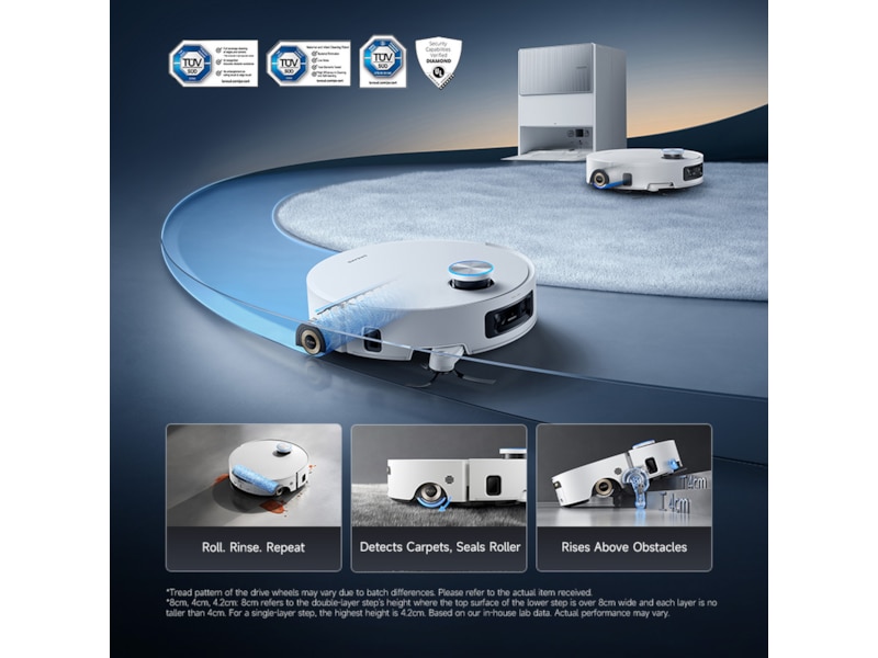 Dreame Aqua10 Ultra Roller Robotstøvsuger (hvidt) Robotstøvsugere
