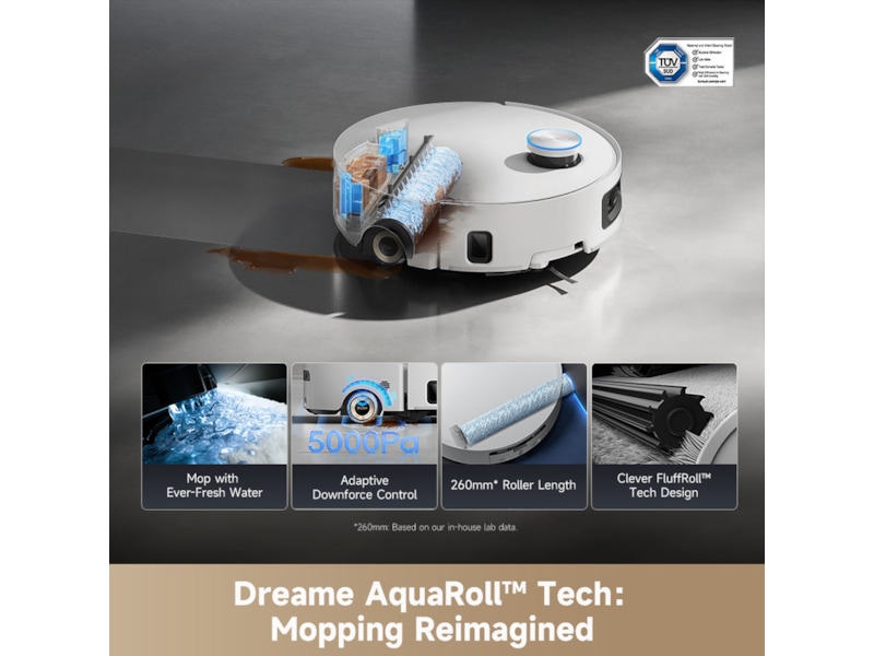 Dreame Aqua10 Ultra Roller Robotstøvsuger (hvidt) Robotstøvsugere
