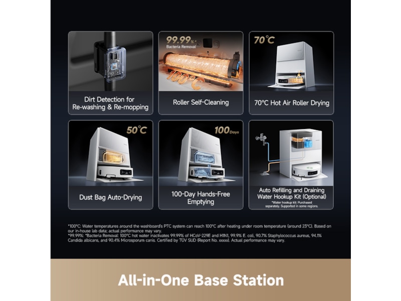 Dreame Aqua10 Ultra Roller Robotstøvsuger (hvidt) Robotstøvsugere