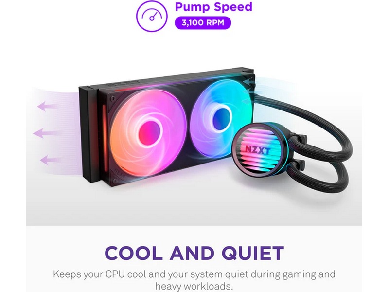 NZXT Kraken Core RGB 360mm AIO Kylare (svart) CPU - Vandkøling