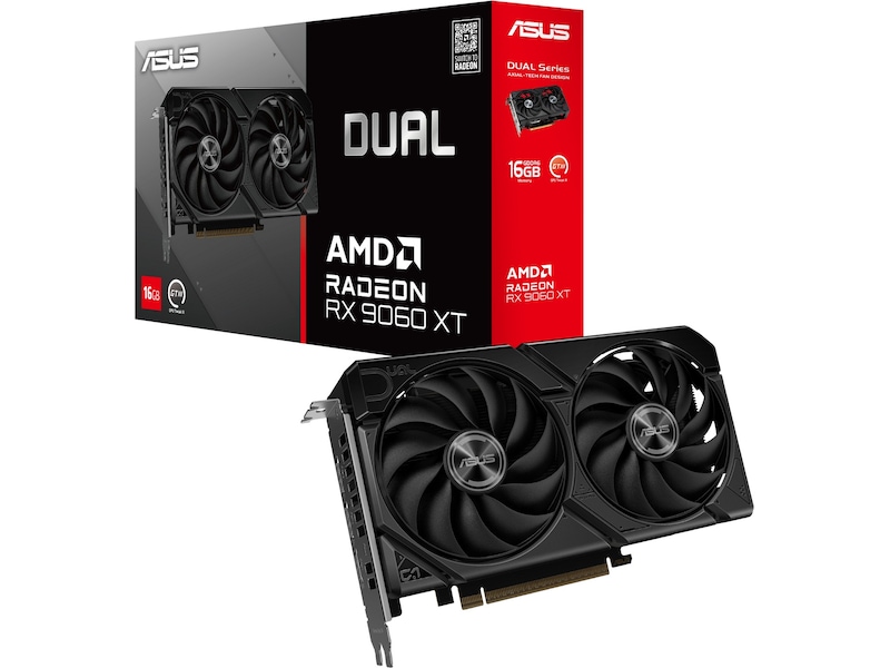 ASUS Dual Radeon RX 9060 XT Grafikkort