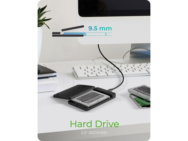Icy Box 2,5" SATA HDD/SSD Kabinet Eksterne Kabinetter
