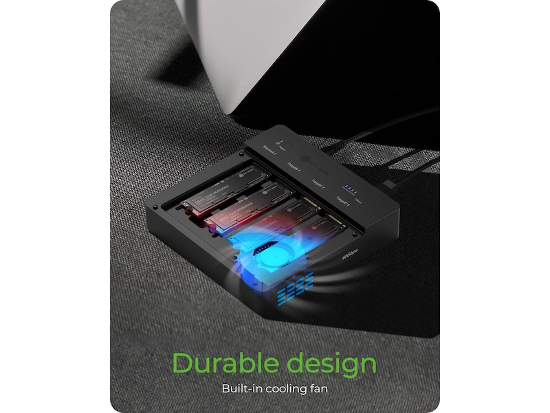  ICY BOX 4 bay Clone and DockingSation Dockingstation og USB-hub