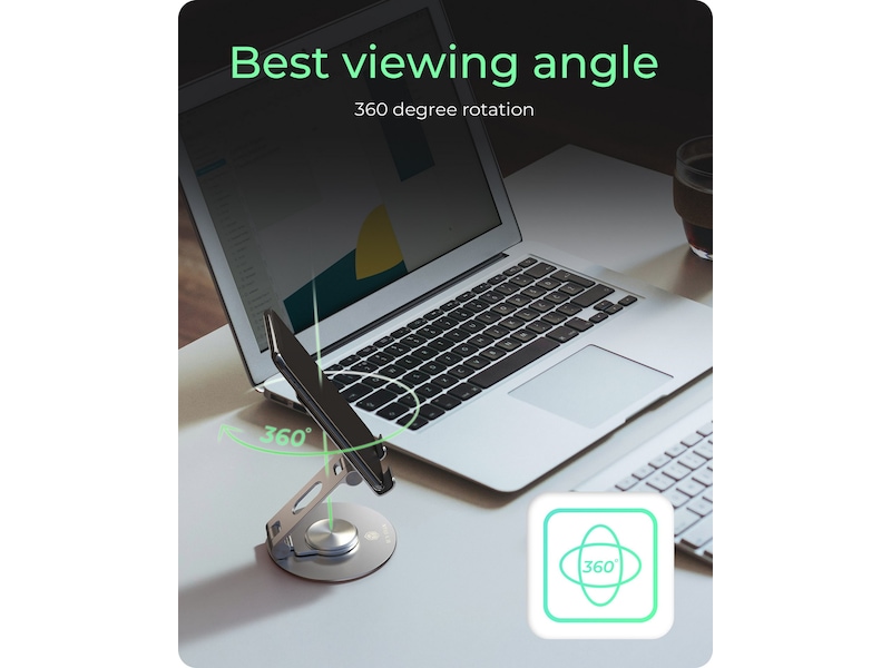 Icy Box Roterbart og Justerbart Tabletstativ Stands og holdere