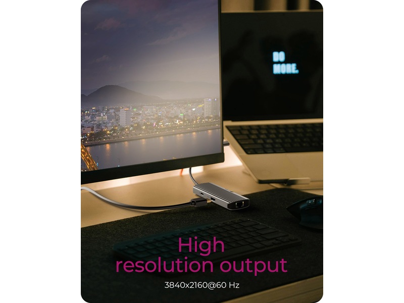 ICY BOX 6-i-1 Travel Docking Dockingstation og USB-hub