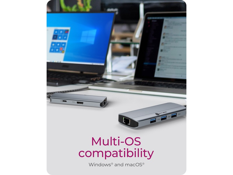 ICY BOX 6-i-1 Travel Docking Dockingstation og USB-hub