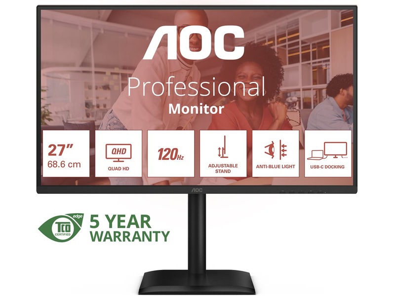 AOC 27" skärm Q27E4CV Skærme