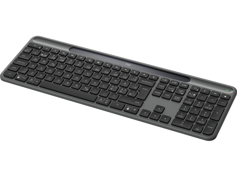 Logitech Signature Slim Solar+ Trådløst Tastatur K980 (grafitgrå) Keyboards