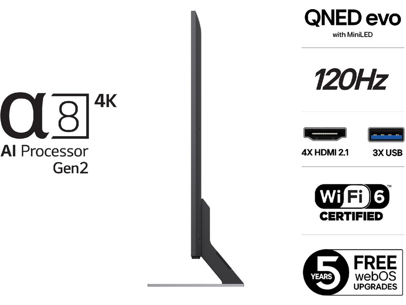 LG 55'' QNED85 evo AI MiniLED 4k Smart TV (2025) + Soundbar 50 - 59 tommer TV