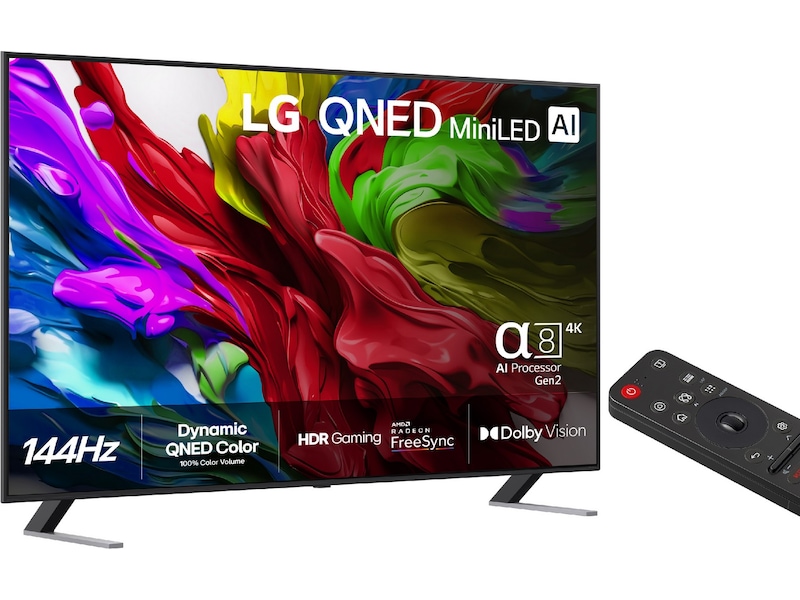 LG 75'' QNED85 evo AI MiniLED 4k Smart TV (2025) 70 - 79 tommer TV