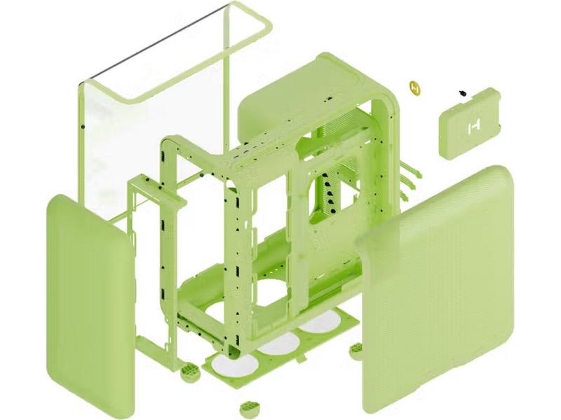 HYTE X50 Mid Tower (grøn) Midi Tower