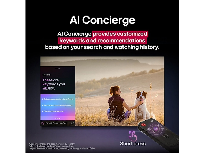 LG 86'' NANO81 NanoCell AI 4K Smart TV (2025) Over 80 tommer TV