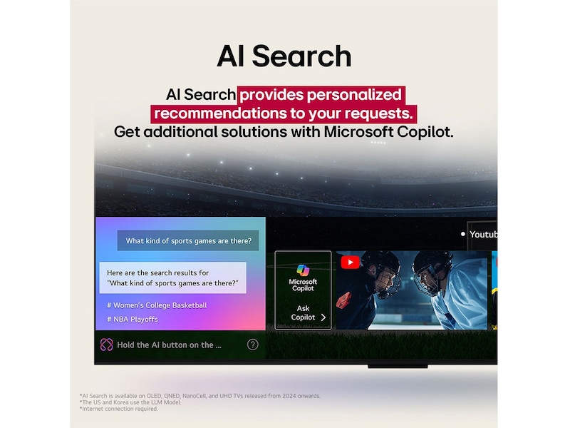 LG 86'' NANO81 NanoCell AI 4K Smart TV (2025) Over 80 tommer TV