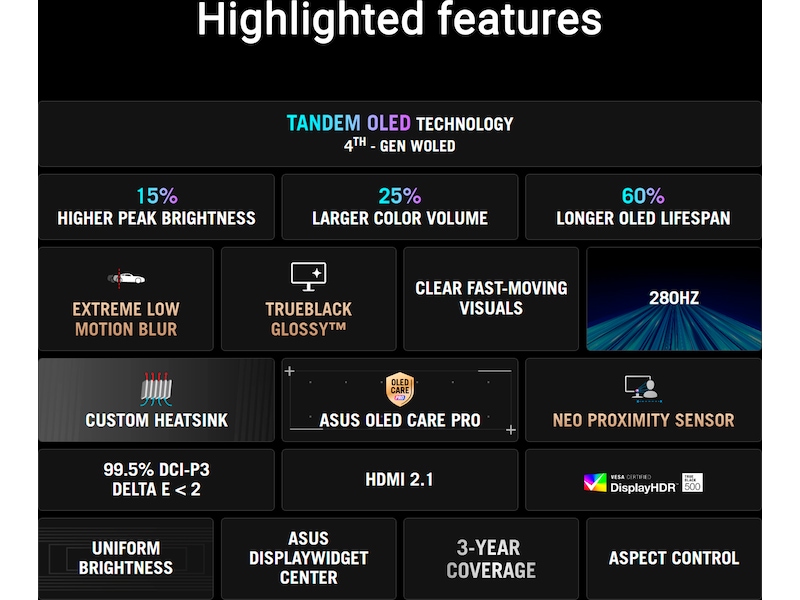 ASUS 27" gamingskærm ROG Strix XG27AQWMG Gamingskærme
