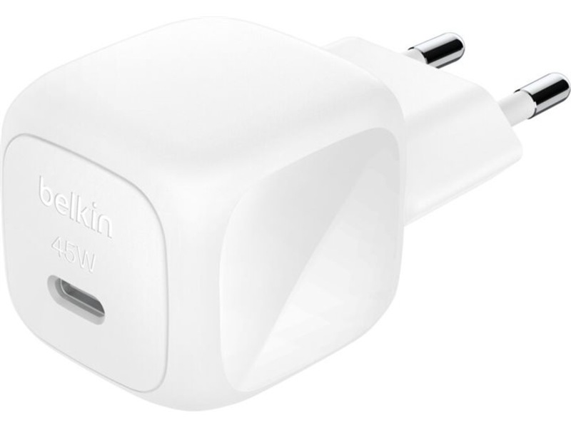 Belkin BoostCharge 45W USB-C vægoplader (hvid) Mobilopladere