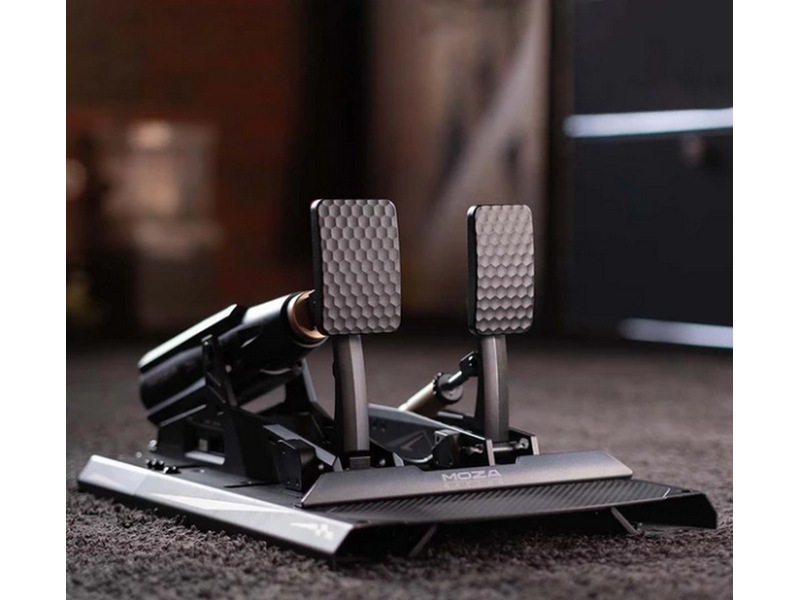 MOZA mBooster Active Pedal Set (med CRP2-gaspedal) Rat og pedaler