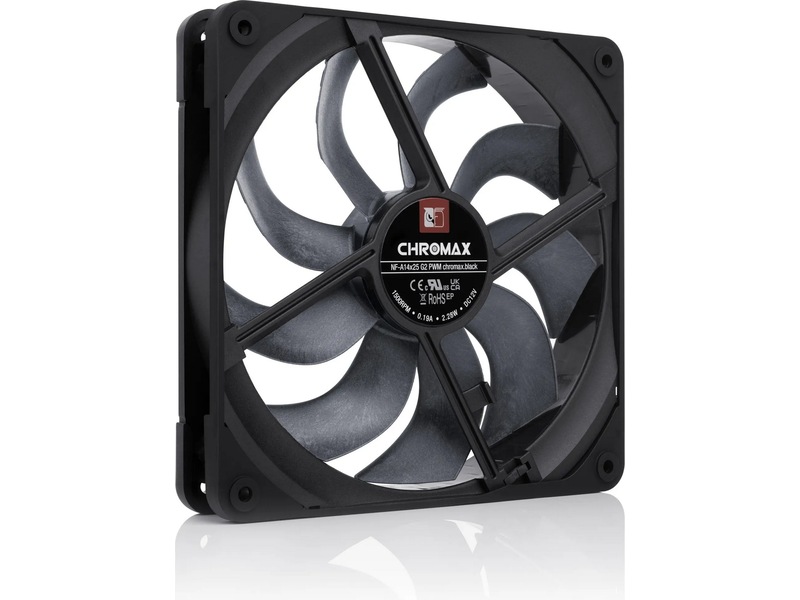 Noctua NF-A14x25 G2 PWM chromax.black blæser Blæsere