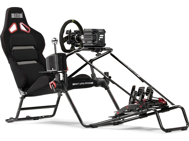 Next Level Racing GTLite Pro–kompakt GT-cockpit til DD-rat&komfort Rat og pedaler