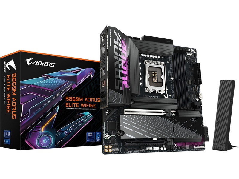 Gigabyte B860M AORUS ELITE WIFI6E bundkort Intel Socket