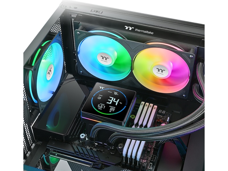 Thermaltake TH240-S V3 ARGB Sync Alt-i-en Køler (sort) CPU - Vandkøling