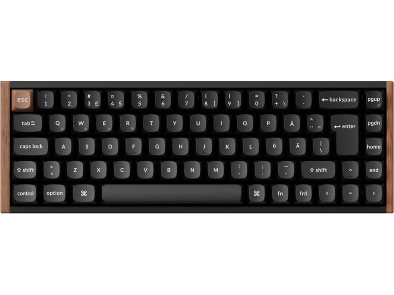 Keychron K6 HE SE Trådløst Gamingtastatur (træ/sort) Gamingkeyboard