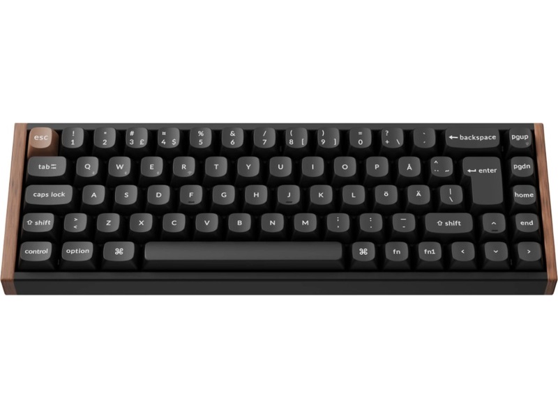 Keychron K6 HE SE Trådløst Gamingtastatur (træ/sort) Gamingkeyboard