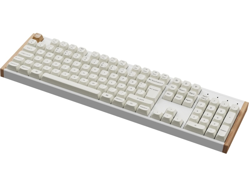 Keychron K10 HE SE Trådløst gamingtastatur (træ/hvid) Gamingkeyboard