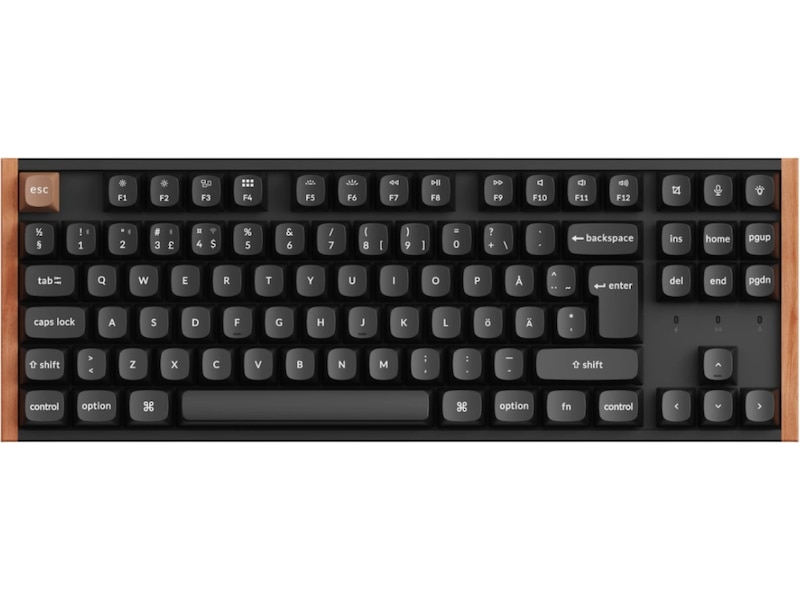 Keychron K8 HE SE Trådløst Gamingtastatur (træ/sort) Gamingkeyboard