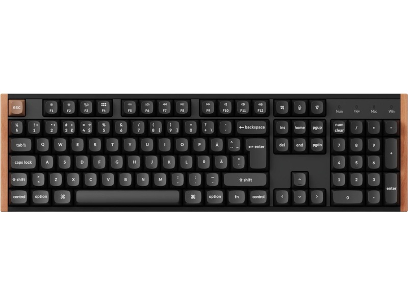 Keychron K10 HE SE Trådløst Gamingtastatur (træ/sort) Gamingkeyboard