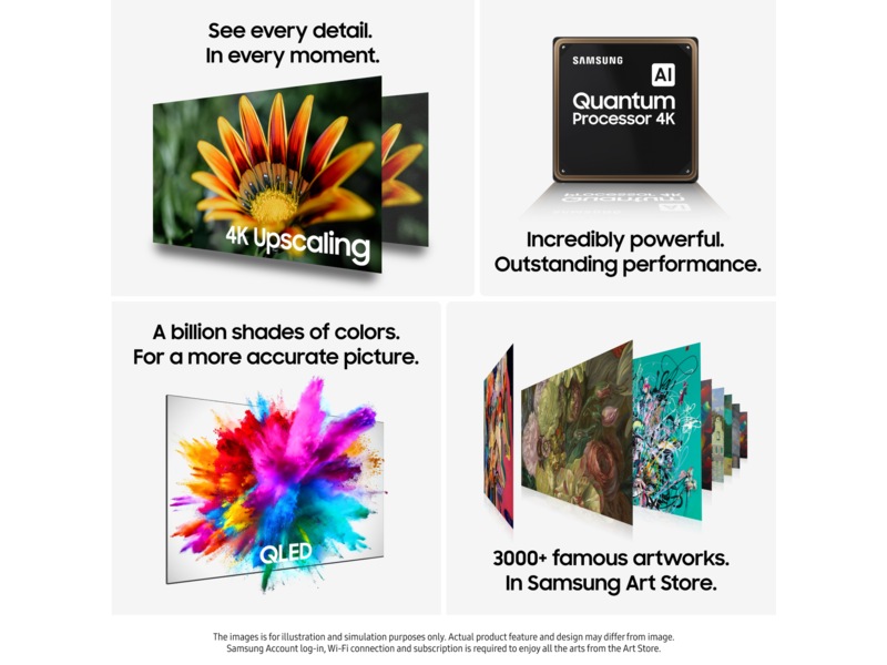 Samsung 65" Q7FA QLED 4K Smart TV (2025) + soundbar 50 - 59 tommer TV