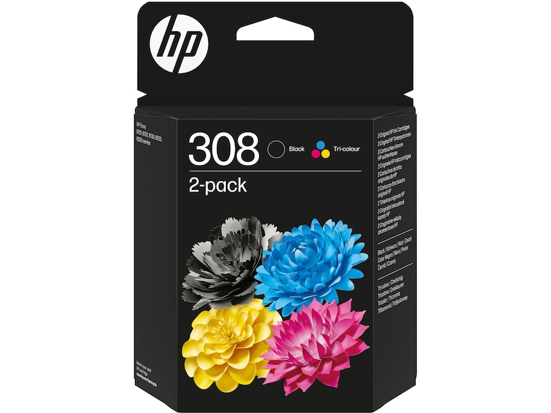HP Ink 308 Sort/Tri-Color blæk Combo 2-Pack Blækpatroner