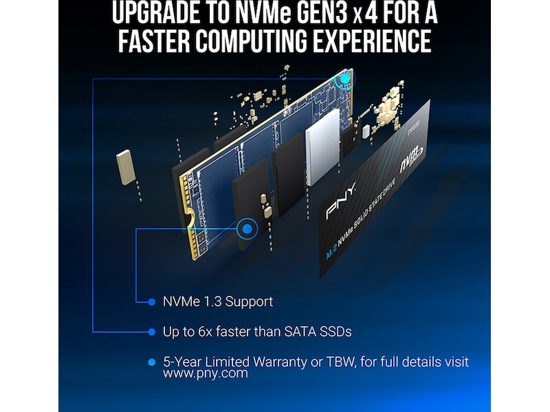 PNY CS1030 M.2 NVMe SSD 1TB SSD M.2
