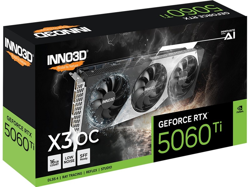 INNO3D GeForce RTX™ 5060 Ti 16GB X3 OC Grafikkort