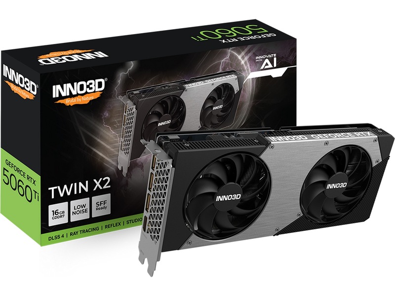 INNO3D GeForce RTX 5060 Ti 16GB TWIN X2 Grafikkort