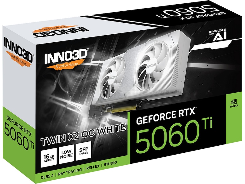 INNO3D GeForce RTX 5060 Ti 16GB TWIN X2 OC (hvid) Grafikkort