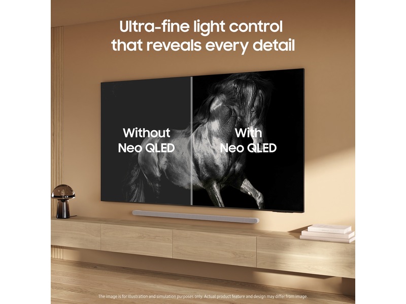 Samsung 55" QN73F Neo QLED 4K Mini LED Smart TV (2025) + soundbar 50 - 59 tommer TV