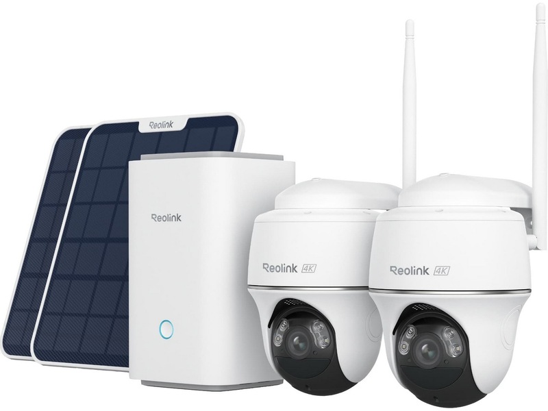 Reolink Argus PT Ultra 4K trådløst sikkerhedskamera (2-stk./solpanel) Overvågningskameraer