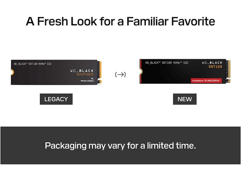 Sandisk WD_Black SN7100 NVMe SSD 4TB SSD M.2