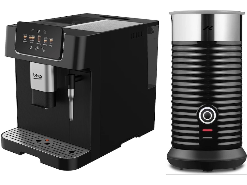Beko CEG 7302 B Helautomatisk espressomaskine (sort) + mælkeskummer Espressomaskiner
