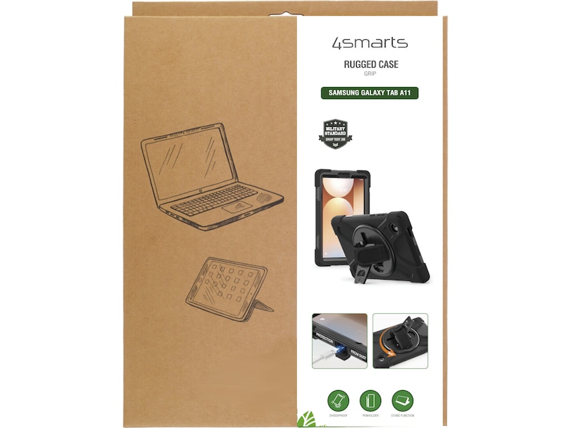 4smarts Rugged Case Grip til Samsung Galaxy Tab A11 Cover til tablet