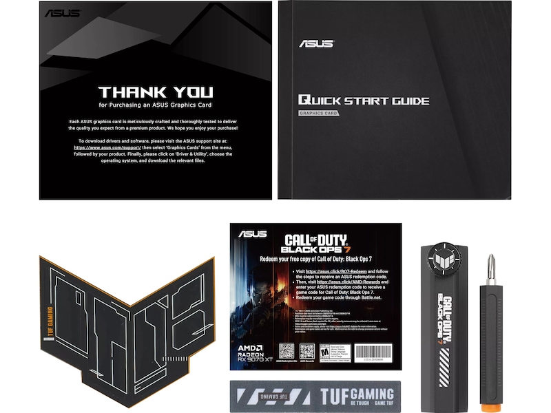 ASUS TUF Gaming AMD Radeon RX 9070 XT TUF OC (COD BO7 LE) Grafikkort
