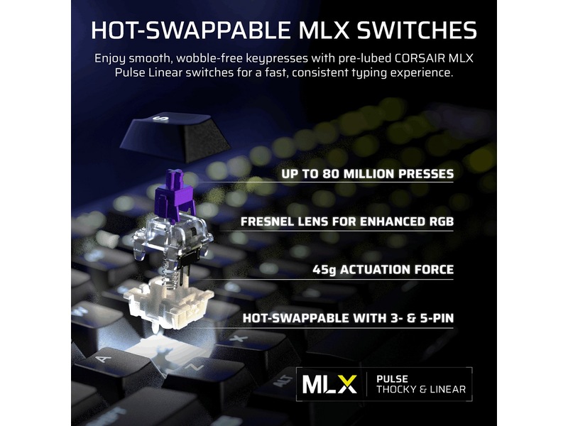 Corsair GALLEON 100 SD mekanisk gamingtastatur RGB Gamingkeyboard