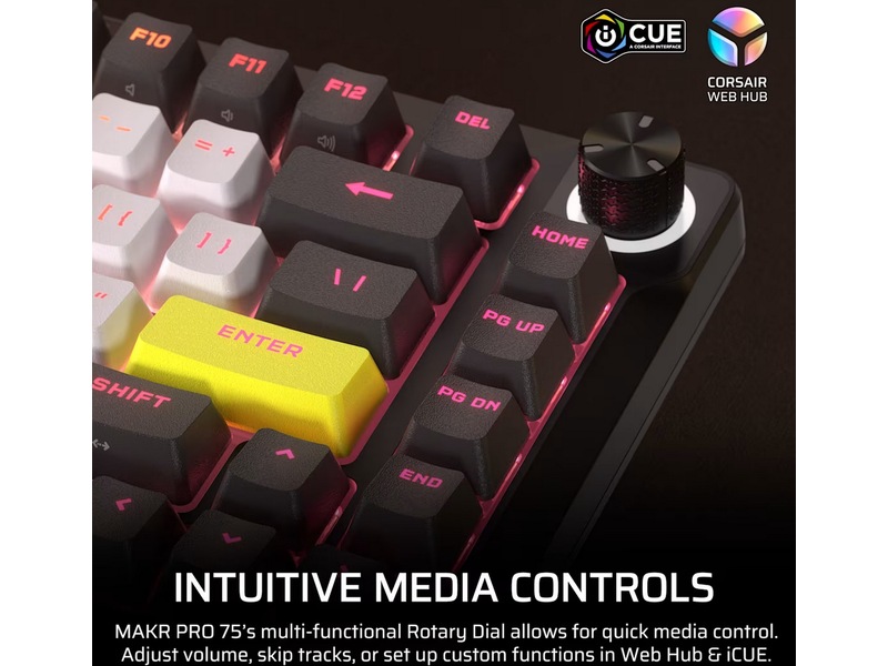 Corsair MAKR PRO 75 gamingtastatur Hall-effekt Gamingkeyboard