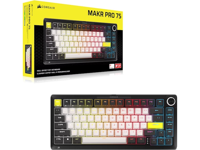 Corsair MAKR PRO 75 gamingtastatur Hall-effekt Gamingkeyboard