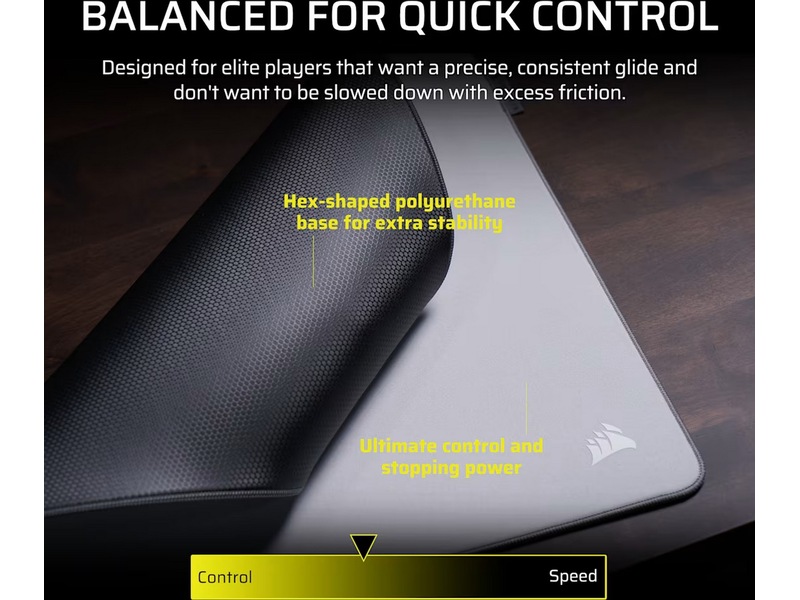 CORSAIR MM PRO gamingmusemåtte medium kontrol (grå) Gamingmusemåtte