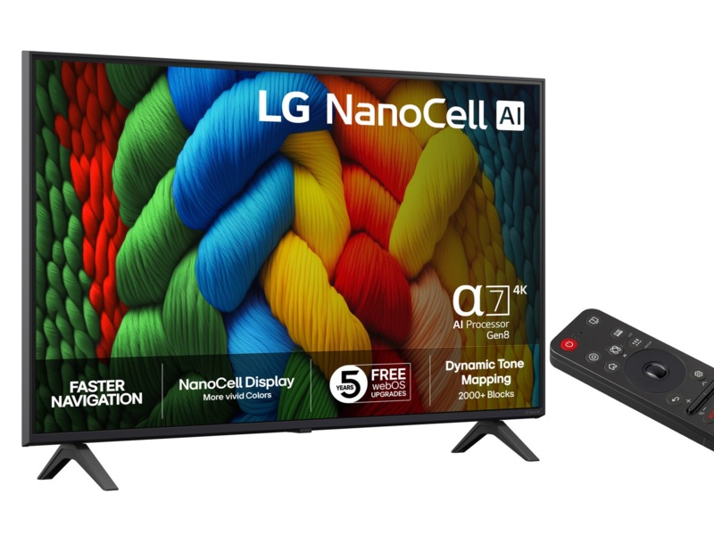 LG 43" NANO80 AI 4K NanoCell smart-tv (2025) + soundbar 60 - 69 tommer TV