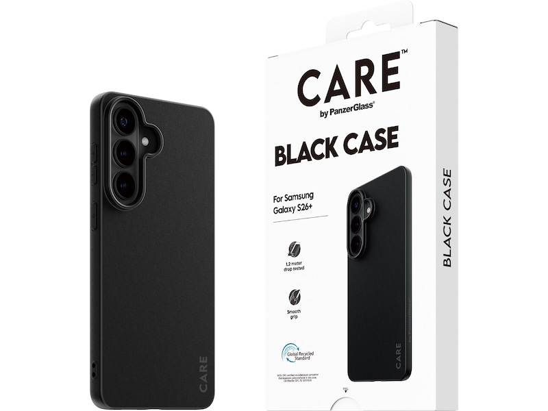 PanzerGlass CARE Galaxy S26+ TPU-cover (sort) Mobilcover