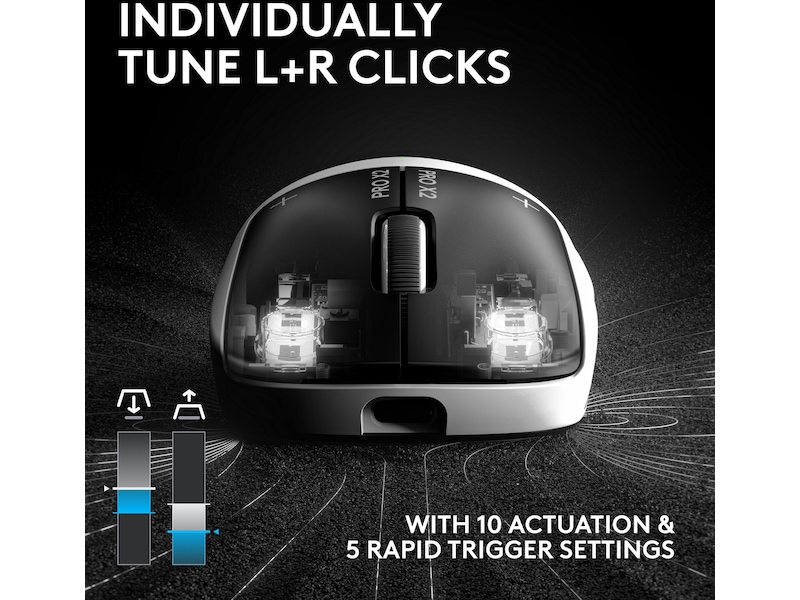 Logitech PRO X 2 SUPERSTRIKE trådløs gamingmus Gamingmus