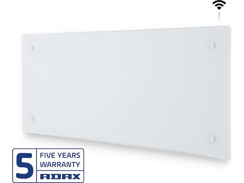 Adax Clea WiFi panelovn glas 1000W, 2-pak (hvid) Varmepaneler